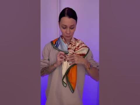 Как эффективно завязать платок на шею - YouTube