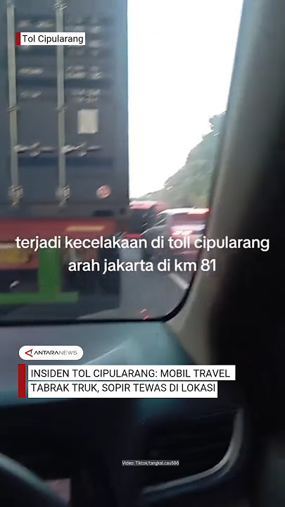 Travel car hits truck at KM 81 Cipularang Toll Road, driver dies at the scene