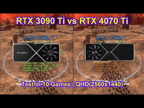 NVIDIA GeForce RTX 4070 Ti vs RTX 3090 Ti + Core  i9 12900K - Test in 10 Games | QHD(2560x1440)