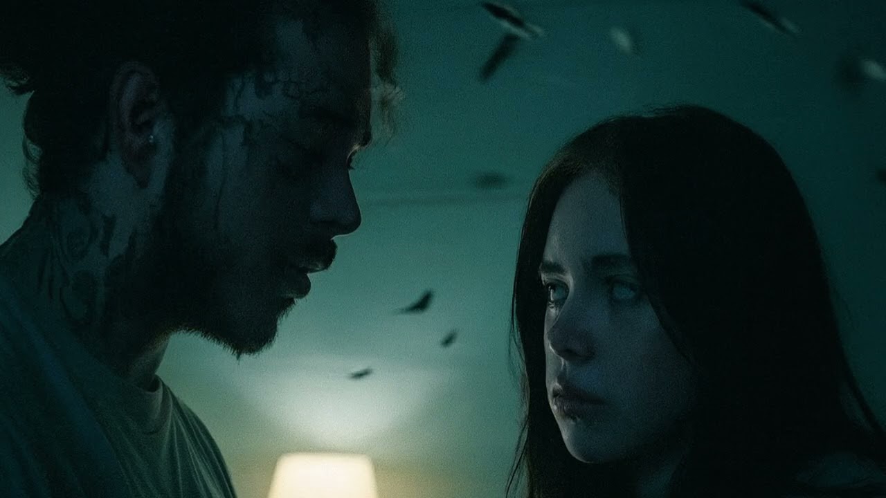 Post Malone ft Billie Eilish - Silent Fever (Lyric Video)