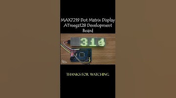 MAX7219 Dot Matrix Display #Shorts