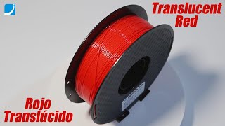 3D Printing Filament In Translucent Red Color For 3D Signage Printers
