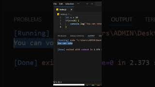 If Statement In JavaScript || Complete JS Course For Beginner #21 #shorts #js #viral #coding