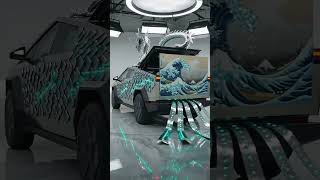 Tesla Cybertruck transformed by the Ryū storm dragon 🐉⚡ #ai #transformation #automobile #gaming