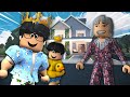 our CRAZY GREAT GRANDMA VISITS US... bloxburg roleplay