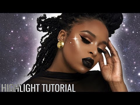 How to apply highlighter for beginners + Best Highlighters on Brown:Dark Skin