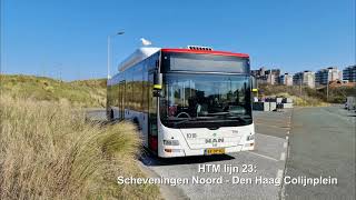 Boekwinkel Precies kraam HTM lijn 23: Scheveningen Noord - Den Haag Colijnplein | 2021 - YouTube