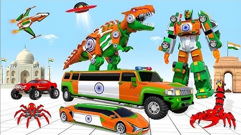 Epic Limbo Dino Robot Car Game Tutorial - Flying Dino Transform Gameplay for Android & iOS