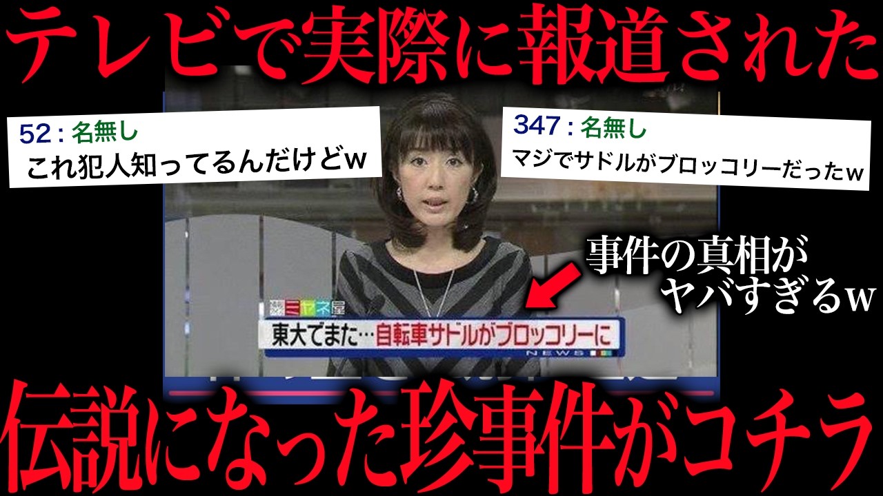 テレビで報道された嘘みたいな激ヤバ珍事件がこちら