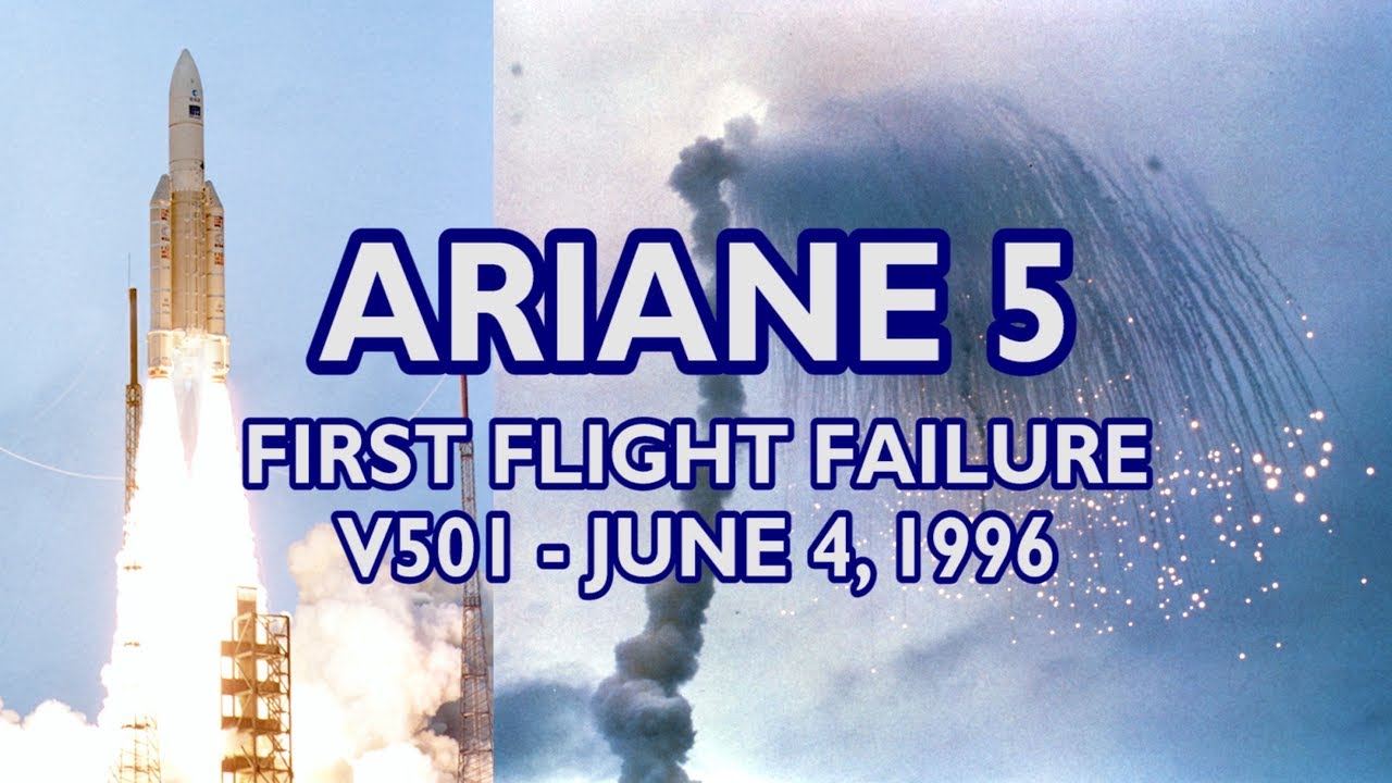 ARIANE 5 First Flight Failure - Flight 501, June 4, 1996, European Space Agency, Rocket Launch - YouTube