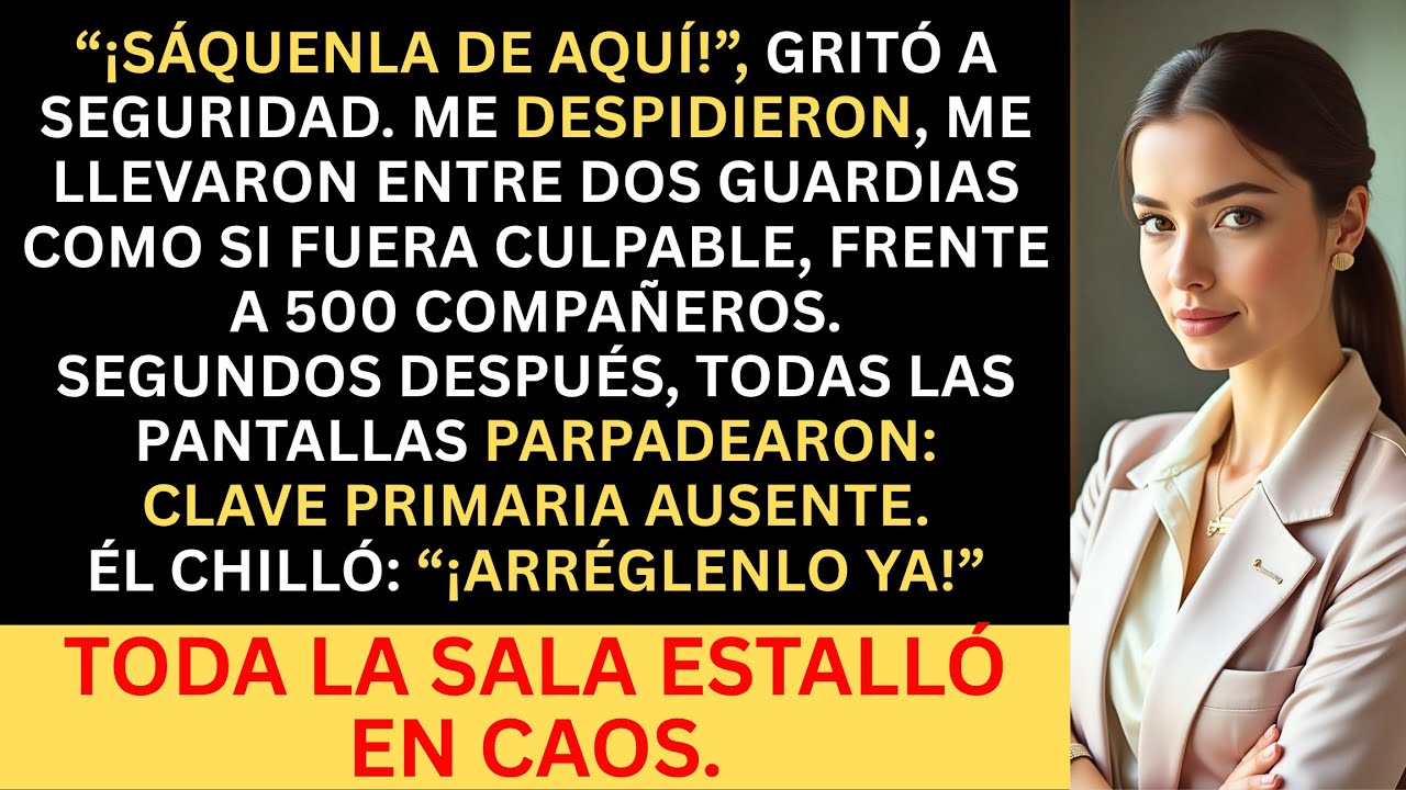 Mi jefe idiota me despidió frente a toda la empresa. Luego sonaron las alarmas.