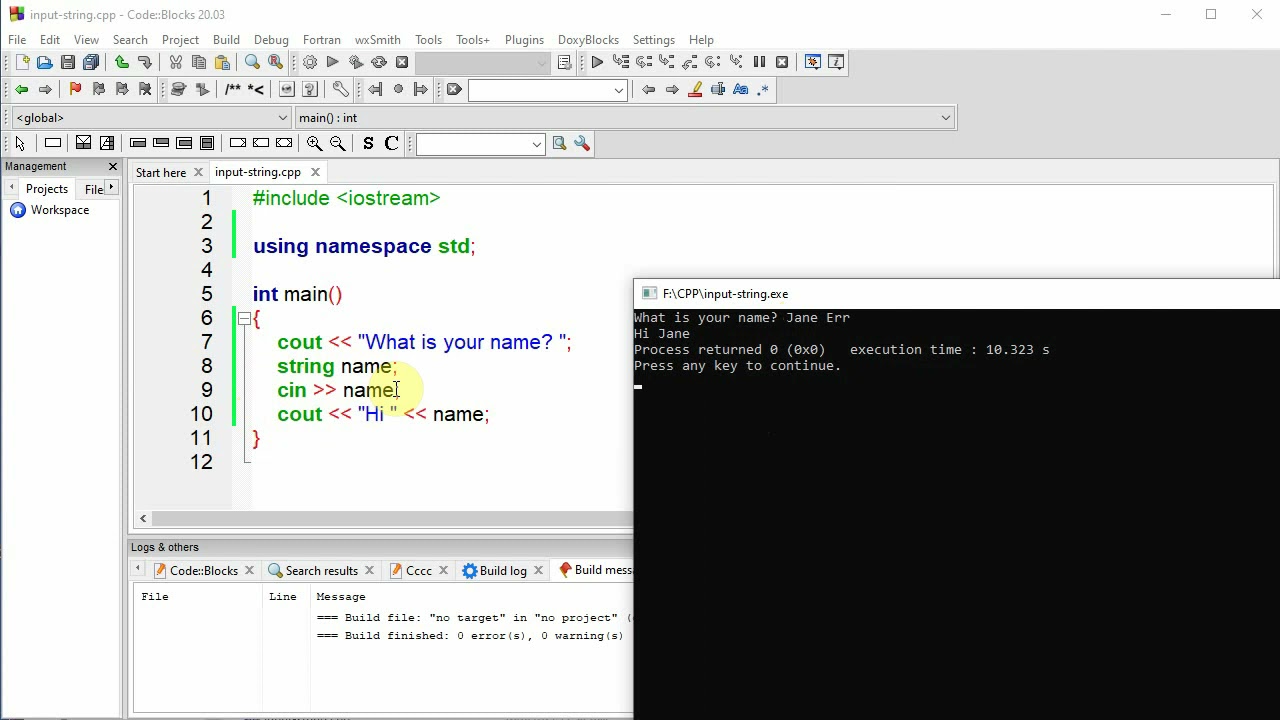 04 String input - YouTube