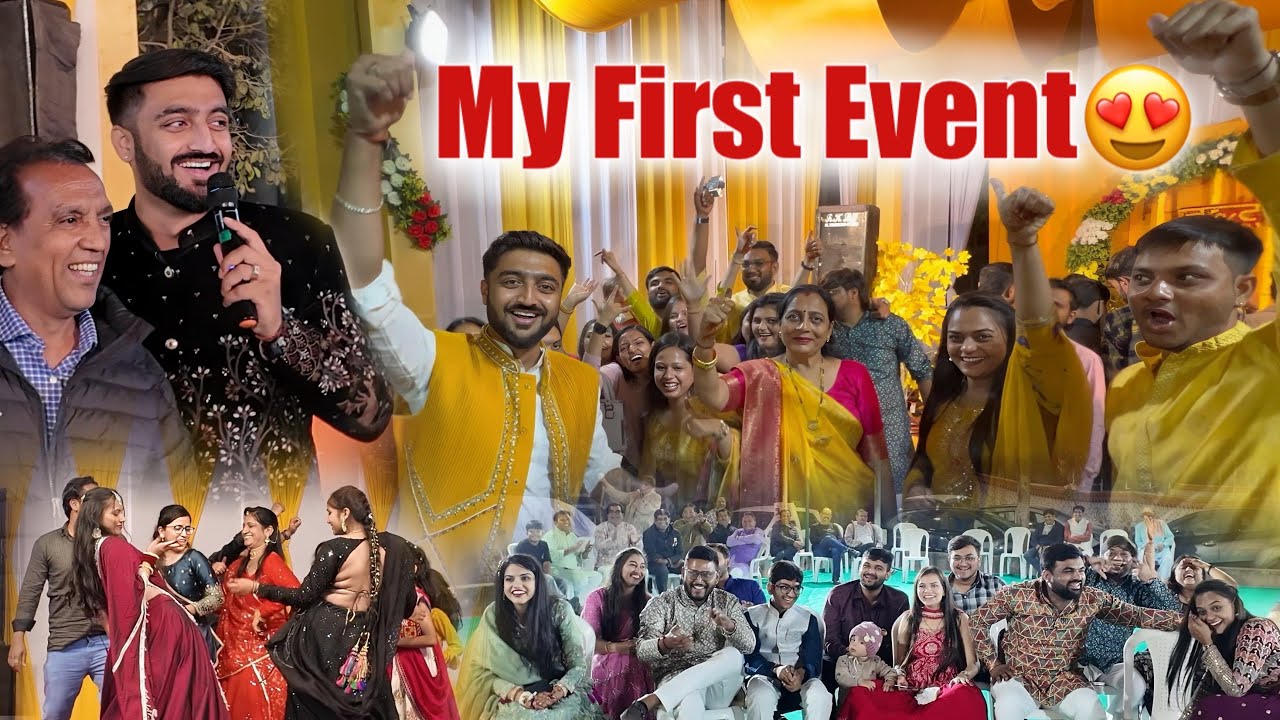 My First Event😍♥️ Hosting Haldi & Sangeet Ceremony in Ahmedabad | Deep Padmani Vlogs