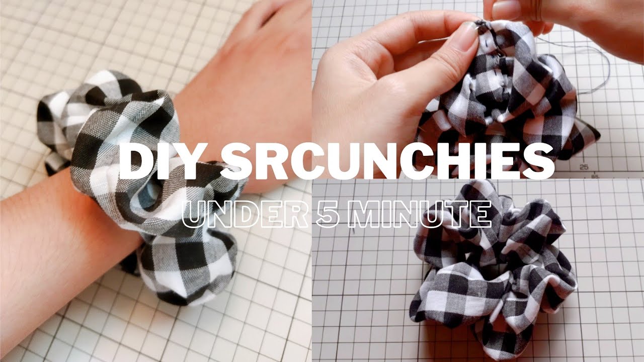 XXL Scrunchies Tutorial Making at Home Super Easy - YouTube