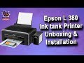 Epson L380 All-in-One Ink Tank Printer Unboxing &amp; Installation.