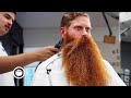 Massive Beard Growing King Shapes Up the Longest Beard of His Life