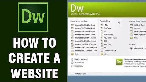 How To Create A Website In Dreamweaver | Creating A Site Definition | Digital Teacher