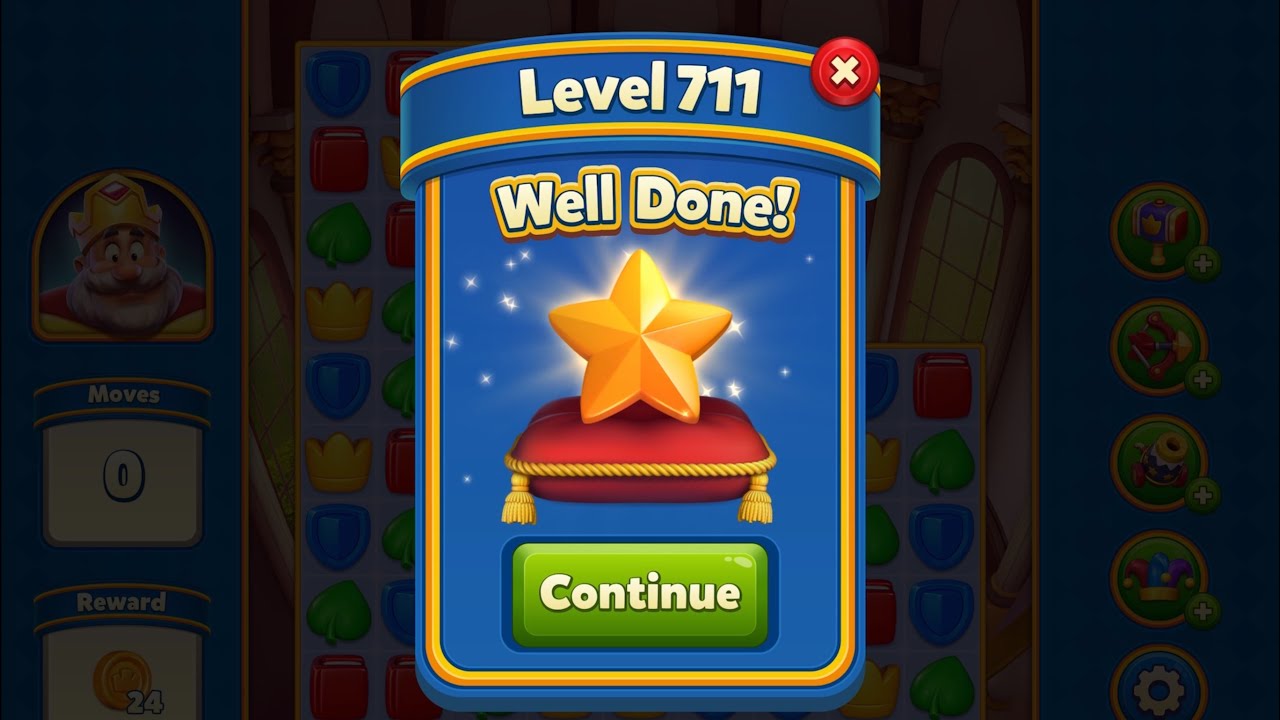 King Roderic 711 Royal Match - King Robert - Level 711 to 720 - YouTube