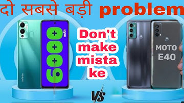 Infinix Hot 12 Play V/S Moto E40 || Full Comparison || Before Buy Watching This Videos |