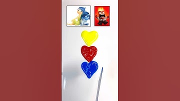 💛❤️💙 inside out2 color mix . #colormixing #insideout2 #tiktok #shorts #short #satisfying #creative