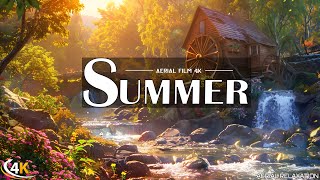 'Summer Cool Streams And The Small Cottage On The Hills' by Aerial Relaxation | Summer Ambience
