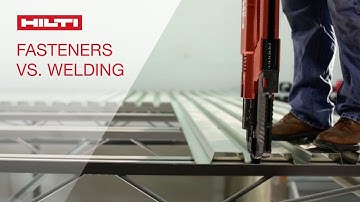COMPARISON of Hilti mechanical fastening system for decking vs. arc puddle welding