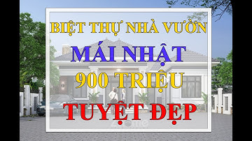 Biệt thự nhà vườn 1 tầng mái Nhật | Nhà vườn 1 tầng đẹp | Kiến trúc Zhome -ZH025