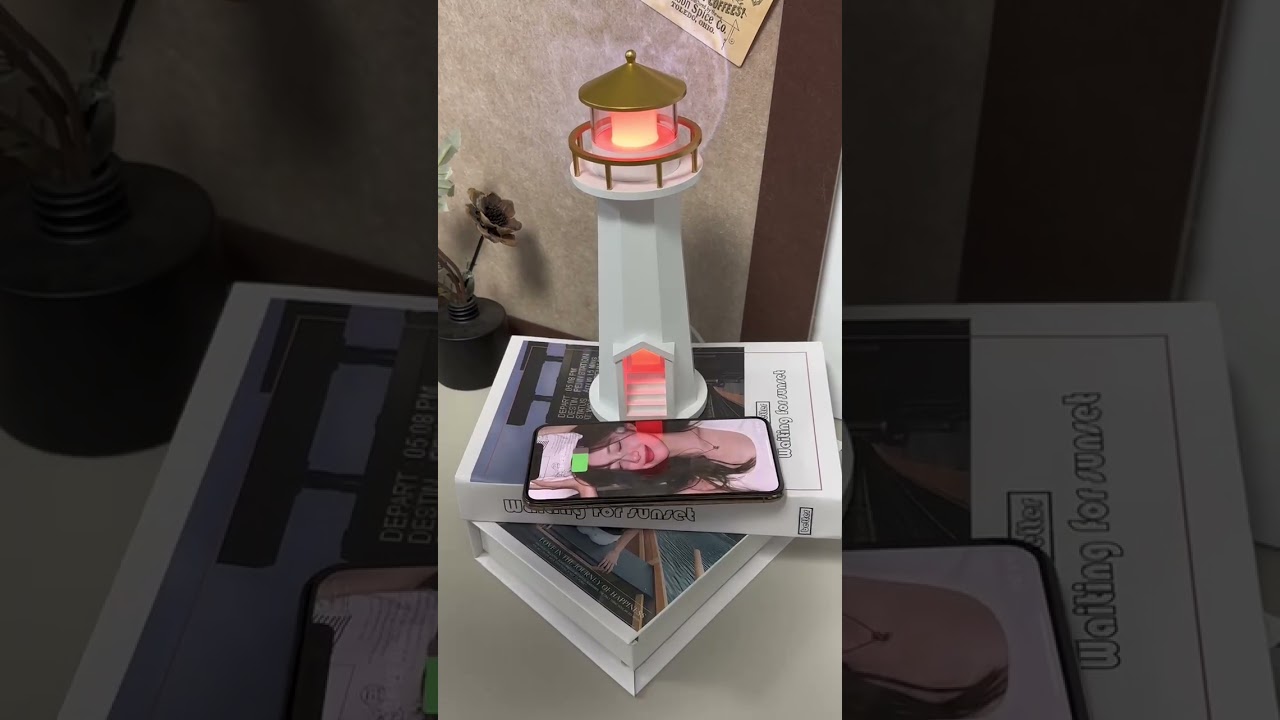 Multifunctional Moonlight Lighthouse Wireless Charging  Speaker Projection Light Gift Optional Item