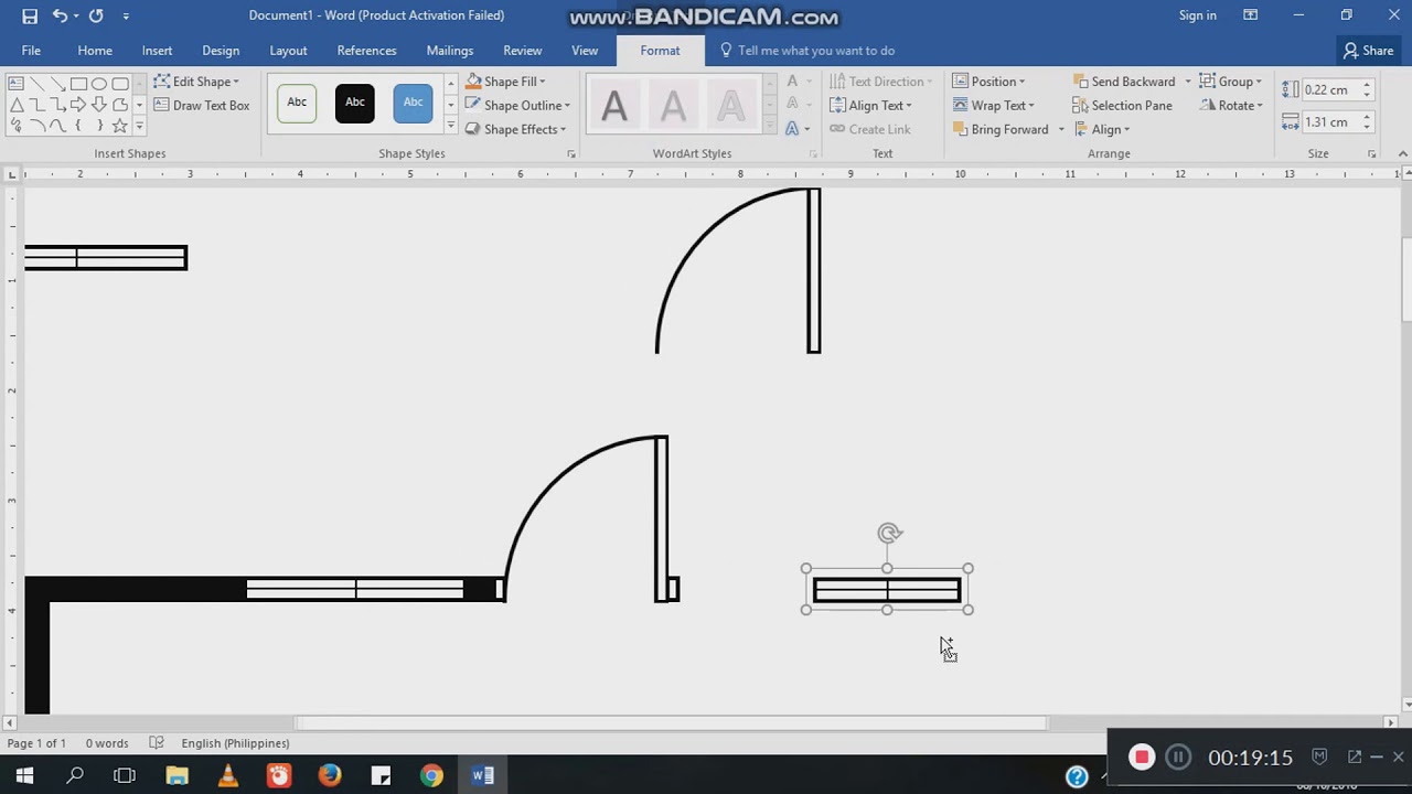 Part 1 Floor Plan Making (Microsoft word) YouTube