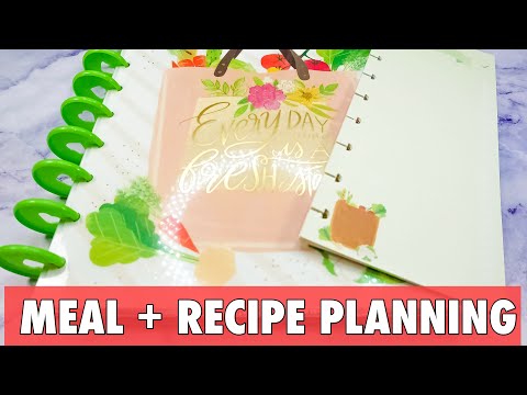 new-release-foodie-recipe-planner-|-classic-happy-planner-flip-through-|-meal-planning