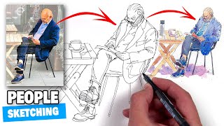 How to ACTUALLY draw people with INK PEN