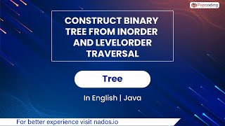 Construct Binary Tree From Inorder And Levelorder Traversal | Trees | In English | Java | Video_7