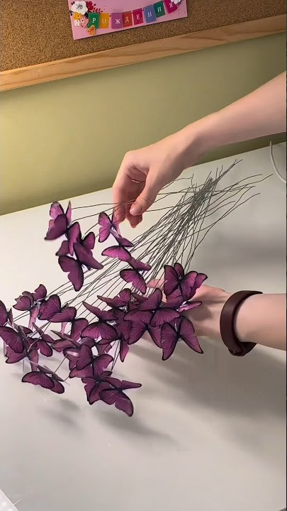 DIY butterfly flower tutorial 