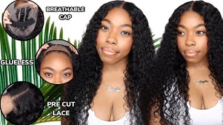 3 Second Wig Install | Glueless Curly Wear N Go Wig, Pre Cut Lace & Breathable Air Cap | Unice Hair