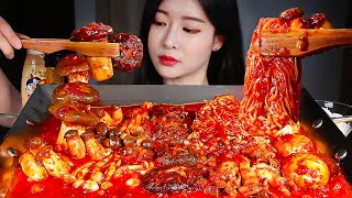 ASMR 🔥 SPICY MUSHROOMS FEAST 🍄 8 KINDS OF MUSHROOM! ENOKI MUSHROOMS, KING OYSTER MUSHROOMS MUKBANG