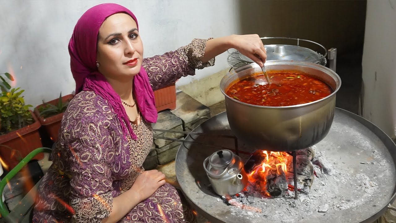 Очень вкусная традиционная старая курдская еда
