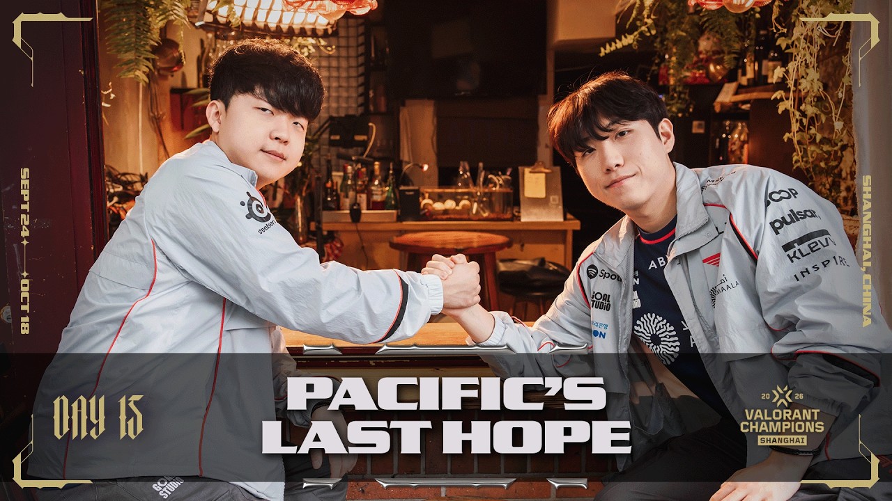 Dua pemain T1 dalam thumbnail resmi Pacific's Last Hope Day 15 playoff VALORANT Champions Shanghai 2026