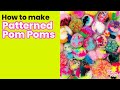 How to Make Patterned Pom Poms - How to Master Pom Poms &amp; Tassels Pt. 2