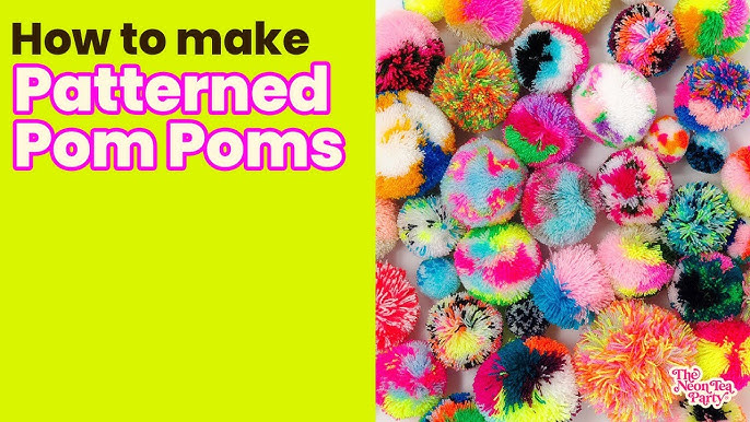 Essentials by Leisure Arts Pom Poms - Multi-Colored -1 - 40 piece pom poms  arts and crafts - colored pompoms for crafts - craft pom poms - puff balls  for crafts