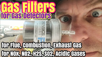 Gas Filters for Gas Detectors (NO2, H2S, SO2, NOx Demo)