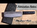 Fabrication couteau nakiri japonais  knife making  how to make nakiri japanese knife