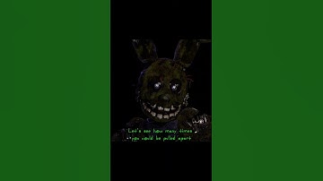 [Blender/FNaF] Springtrap model test with some voice lines