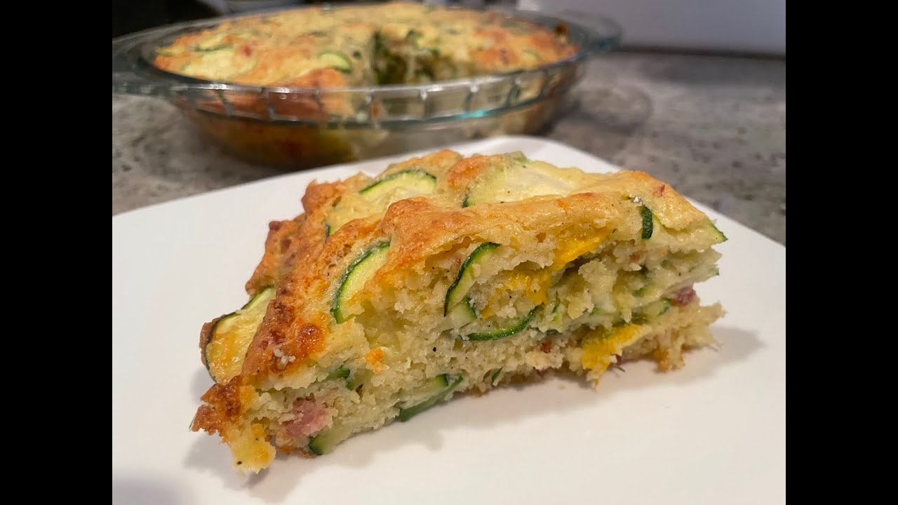 Pancetta Zucchini Pie with zucchini and cucumber blossoms! YouTube