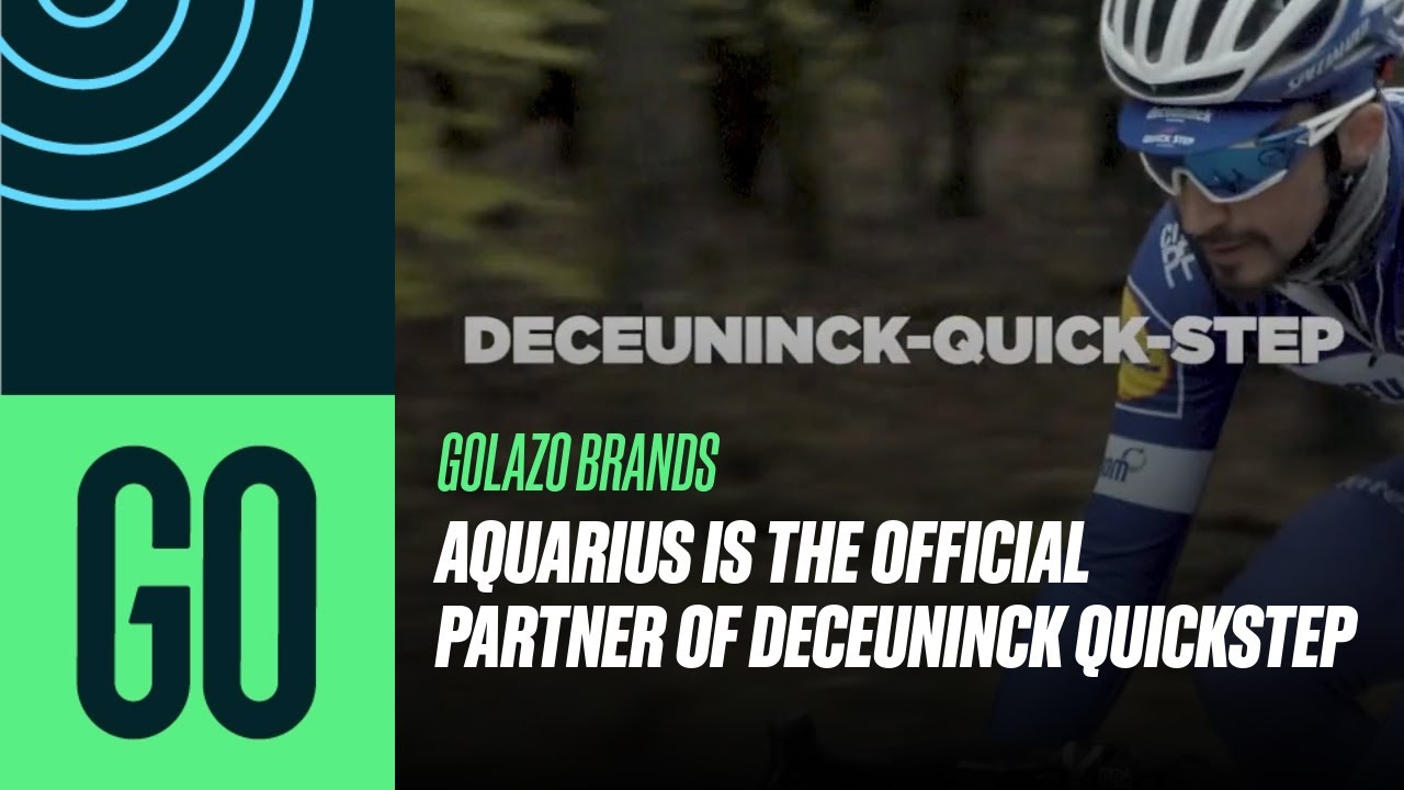 Aquarius is the official partner of cycling team Deceuninck Quickstep. 2022