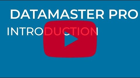 Short DataMaster Pro Introduction