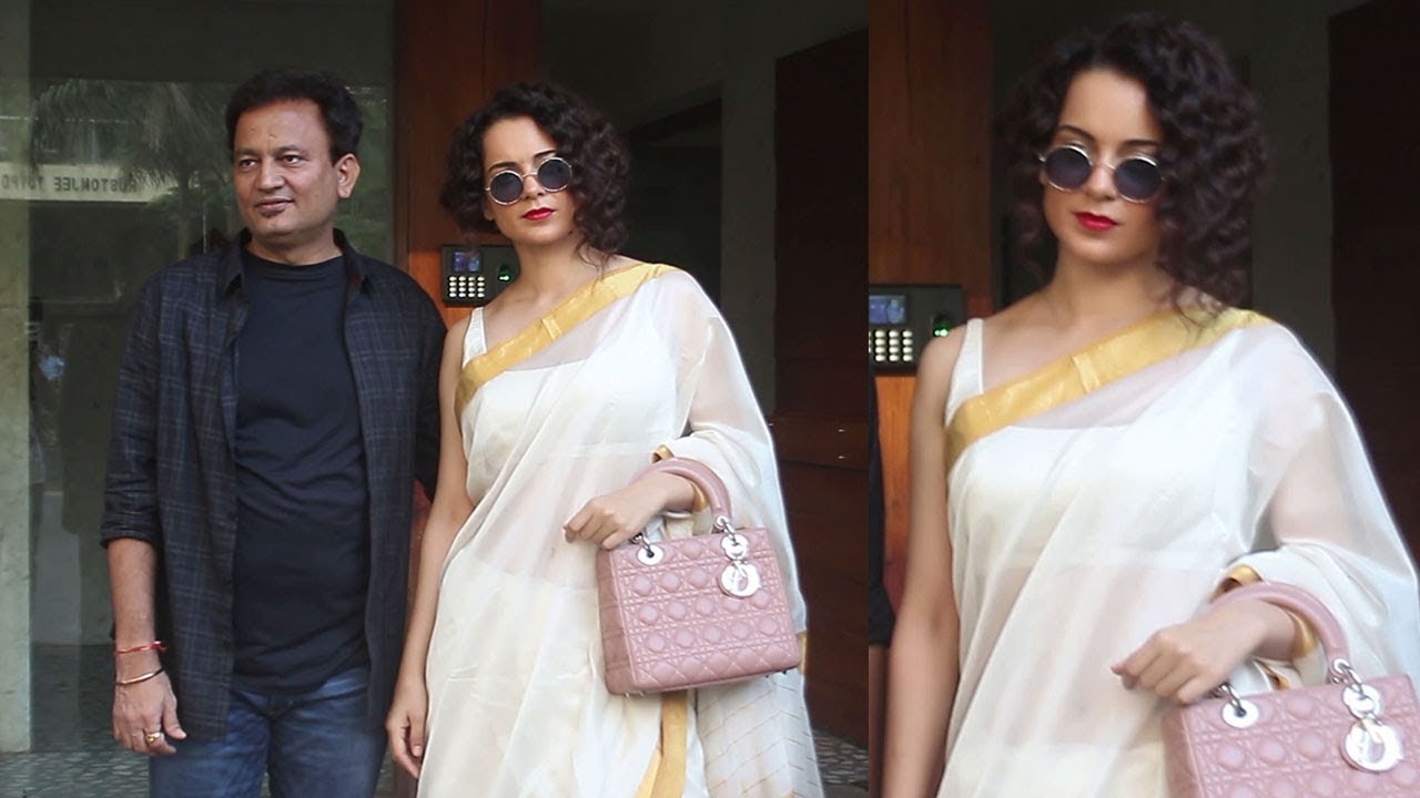 Kangana Ranaut At Kamal Jain's Office For Her New Project - YouTube