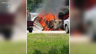 Woman dies after semi-truck accident on I-90 in Ashtabula