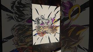 Goku and frieza drawing😃💀|| #edit #audio #animeart