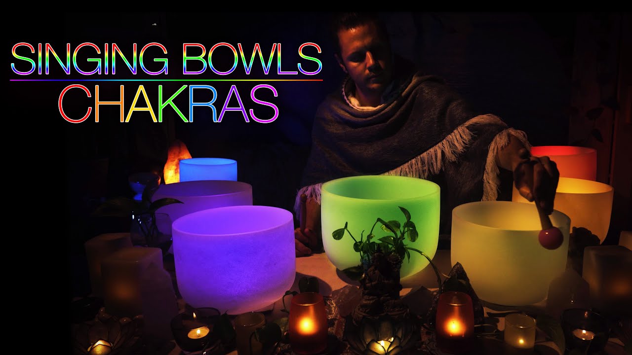 Singing Bowl Sundays Ep3 - Chakra Colors - Crystal Singing Bowls (No ...