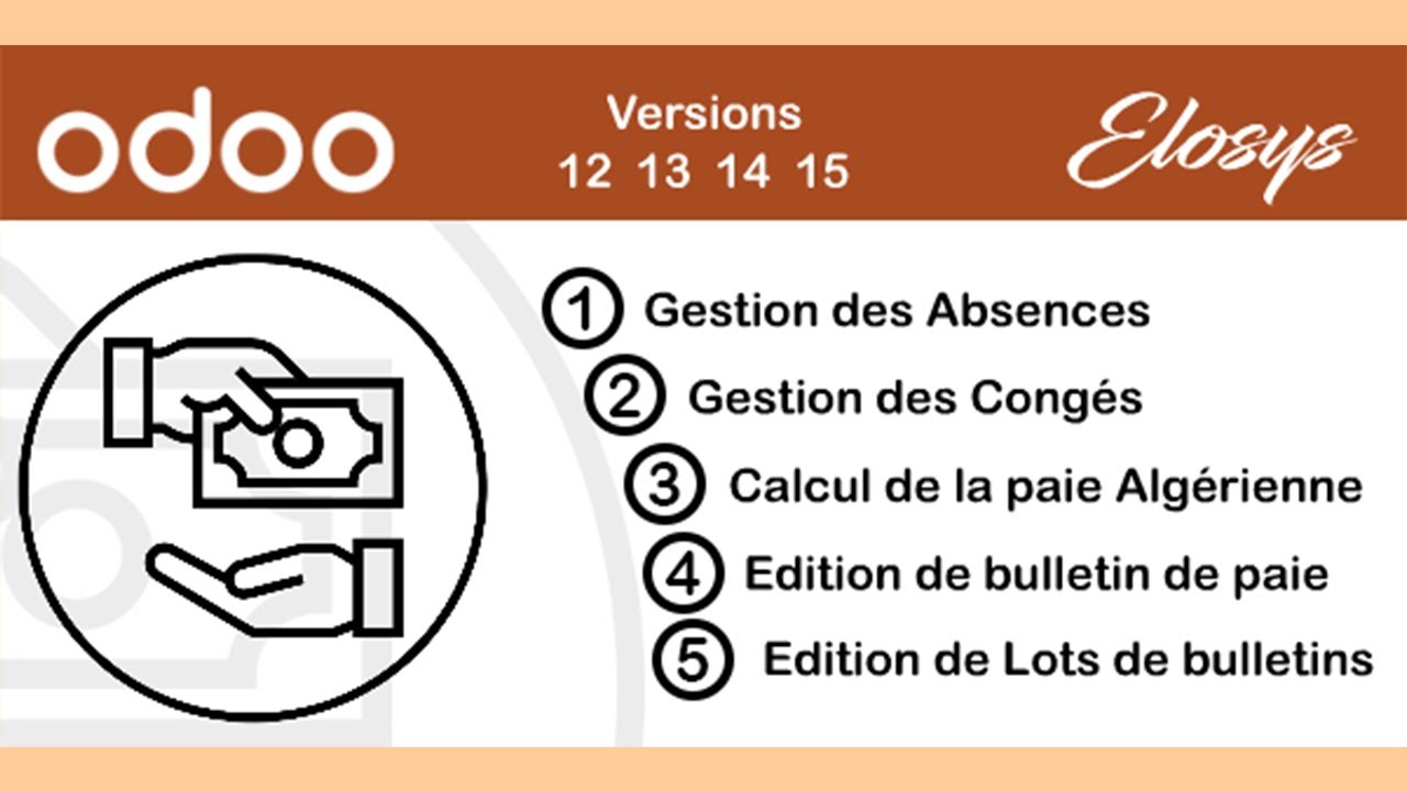 odoo Elosys - Fiche de paie avec solde de tout comptes